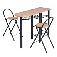 Conjunto bancada com 2 banquetas PLE120X40X73 ROB Casa Bonita