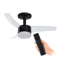 Ventilador de Teto Arno Ultimate Bivolt Preto com 3 Pás e Controle Remoto Vx14 Arno