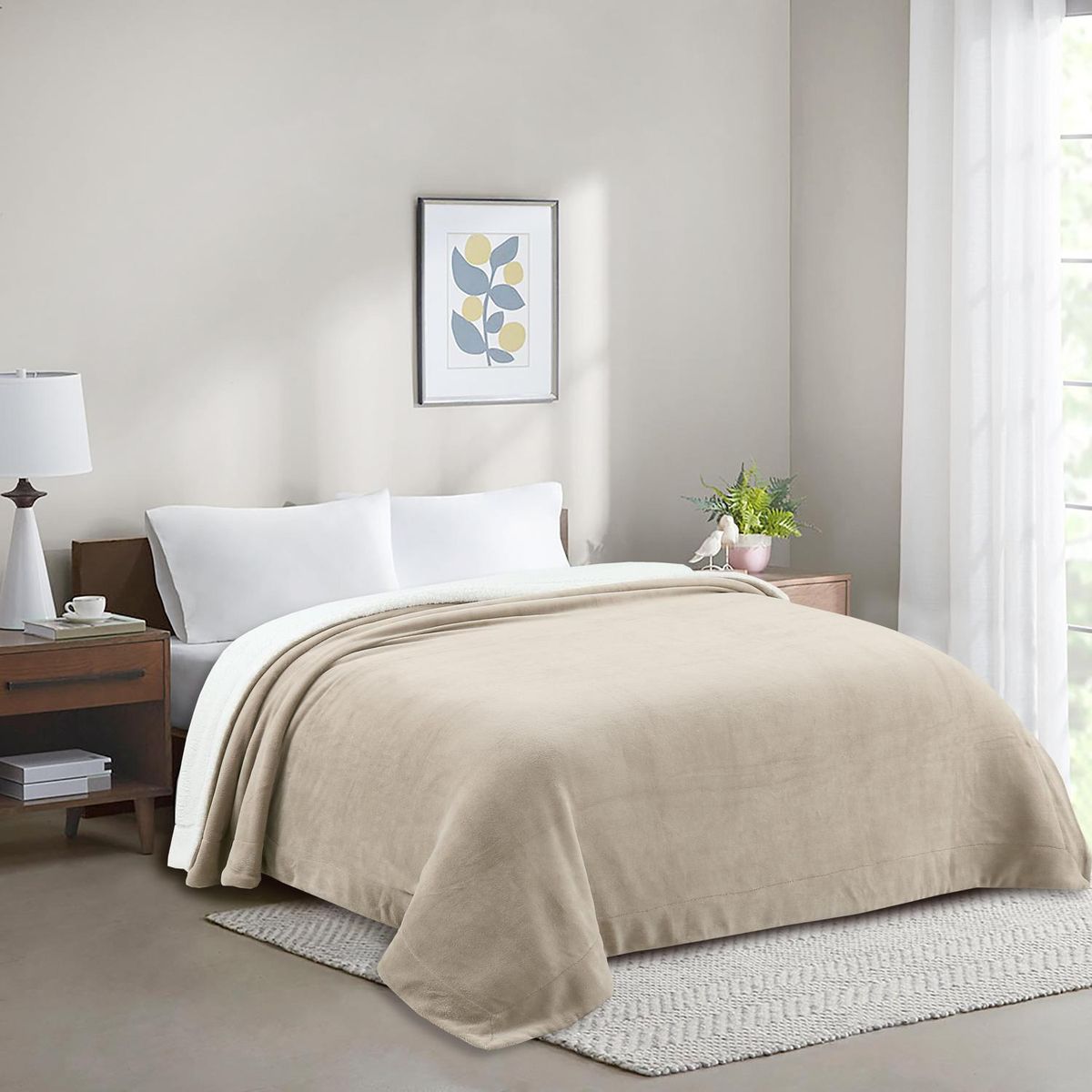 Cobertor Casal Coral 200x220 Bege Just Home Collection, marca Just Home Collection - Foto Principal