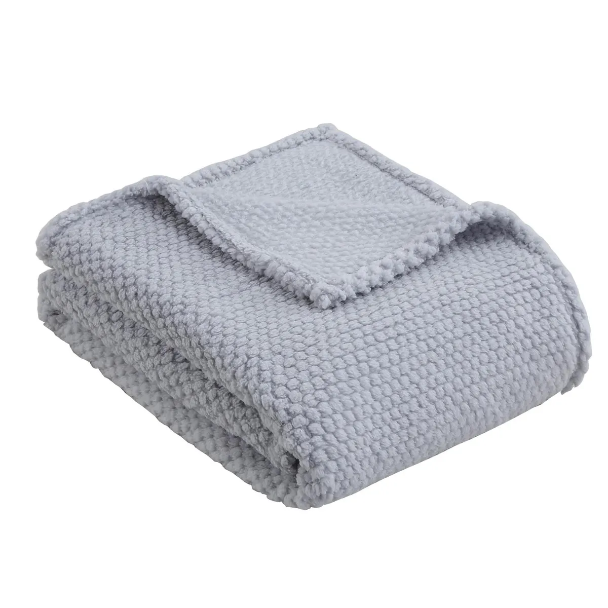 Cobertor Solteiro Sherpa 125x150 Marfim Just Home Collection, marca Just Home Collection - Foto 2