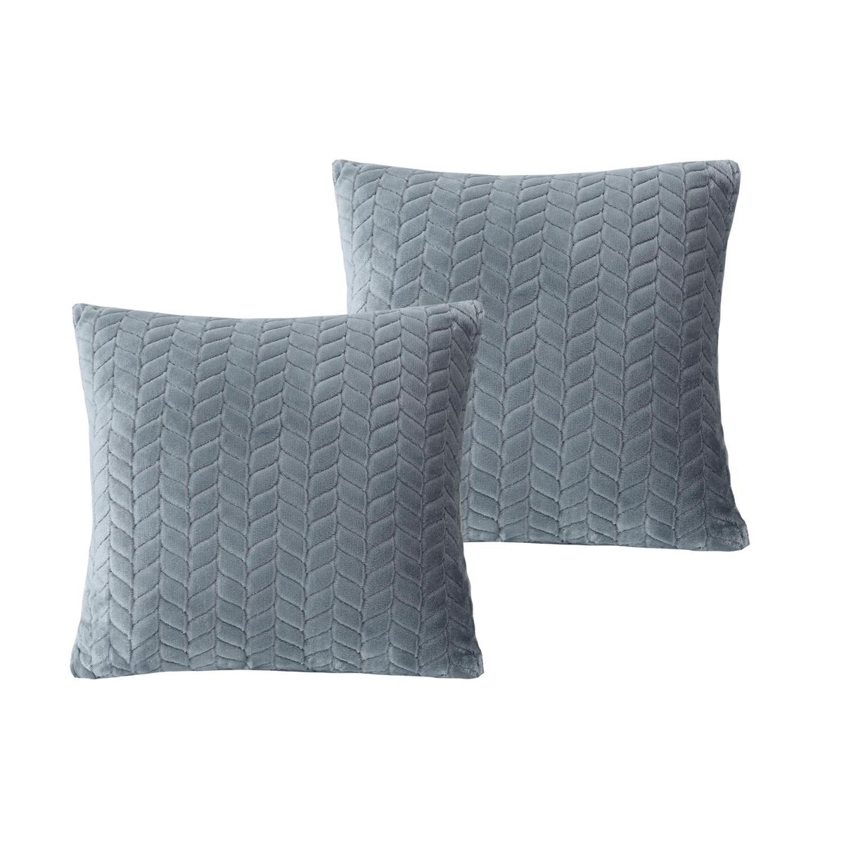 Conjunto de 2 Almofadas Flanel 40x40 com Estampa Grafite Just Home Collection, marca Just Home Collection - Foto Principal