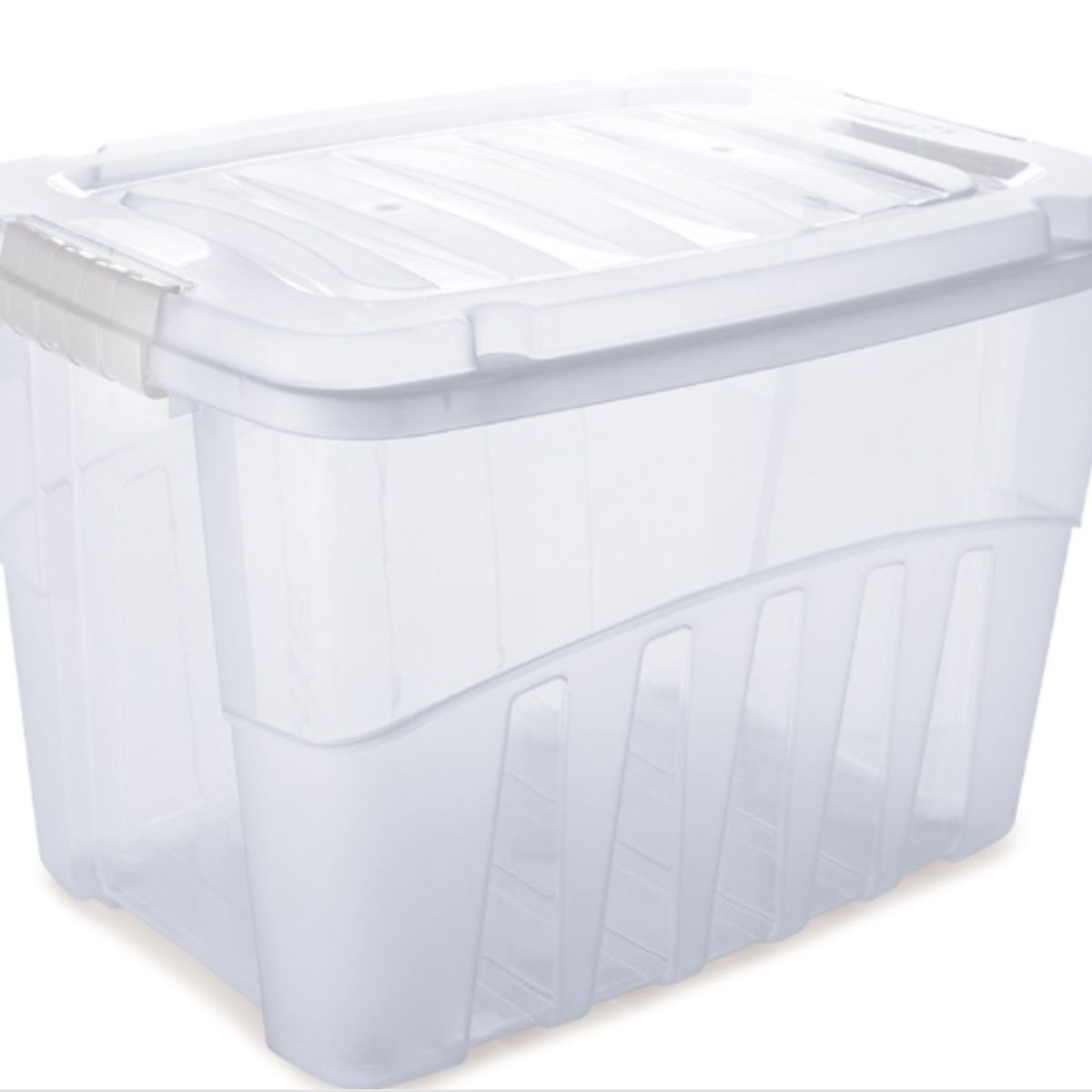 Caixa Organizadora Plastico Transparente Gran Box 28L 45,7x32,6x28cm Plasutil, marca Plasutil - Foto Principal