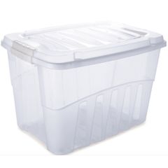 Caixa Organizadora Plastico Transparente Gran Box 28L 45,7x32,6x28cm Plasutil
