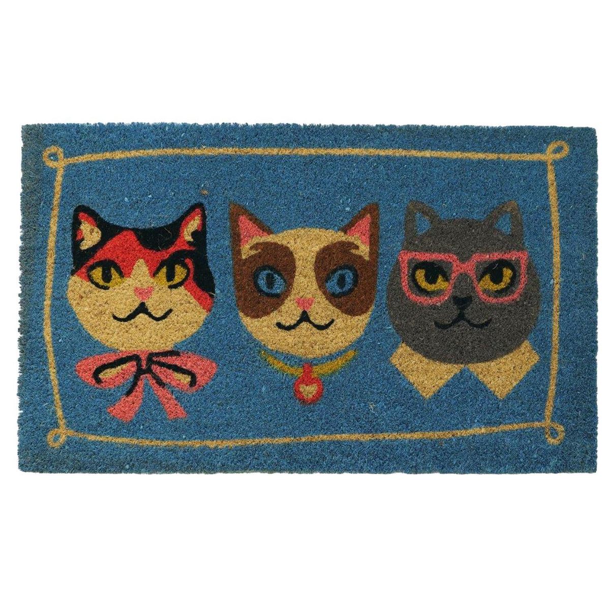 Capacho Colorido Gatos 45x75 Just Home Collection, marca Just Home Collection - Foto Principal