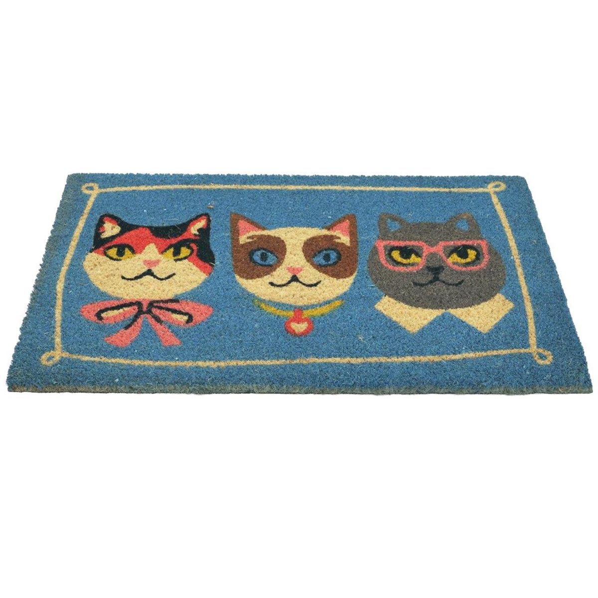 Capacho Colorido Gatos 45x75 Just Home Collection, marca Just Home Collection - Foto 2