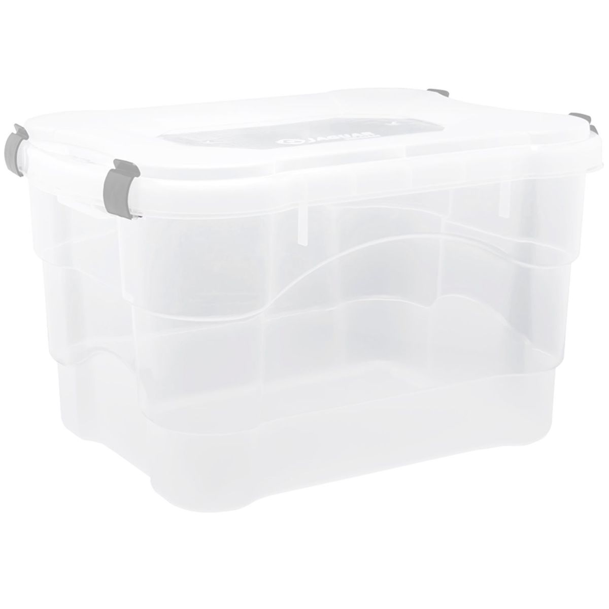 Caixa organizadora transparente com travas 25L Jaguar, marca Jaguar - Foto Principal