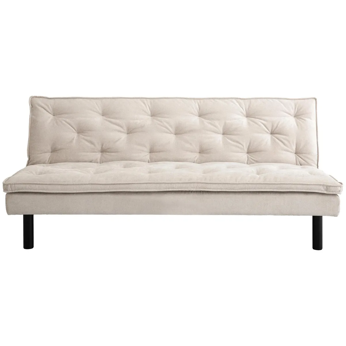 Sofá Cama 3 Lugares Bege 183 Cm Just Home Collection, marca Just Home Collection - Foto 2
