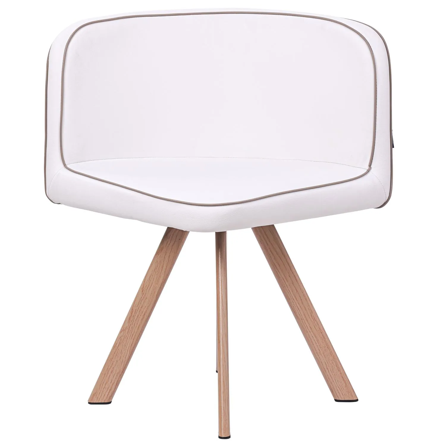 Conjunto Mesa de Jantar Pizza Branco 4 Cadeiras Just Home