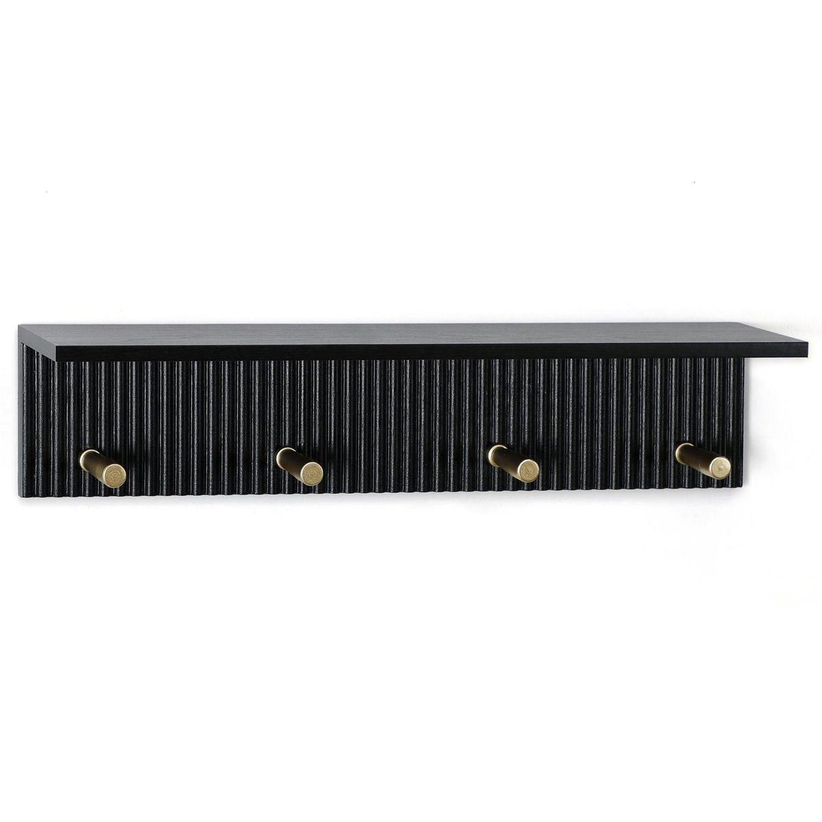 Prateleira com Gancho 45,6x10x10 Preto Just Home Collection, marca Just Home Collection - Foto Principal