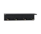 Prateleira com Gancho 45,6x10x10 Preto Just Home Collection