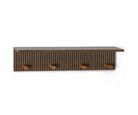 Prateleira com Gancho 45,6x10x10 Café Just Home Collection