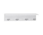 Prateleira com Gancho 45,6x10x10 Branco Just Home Collection
