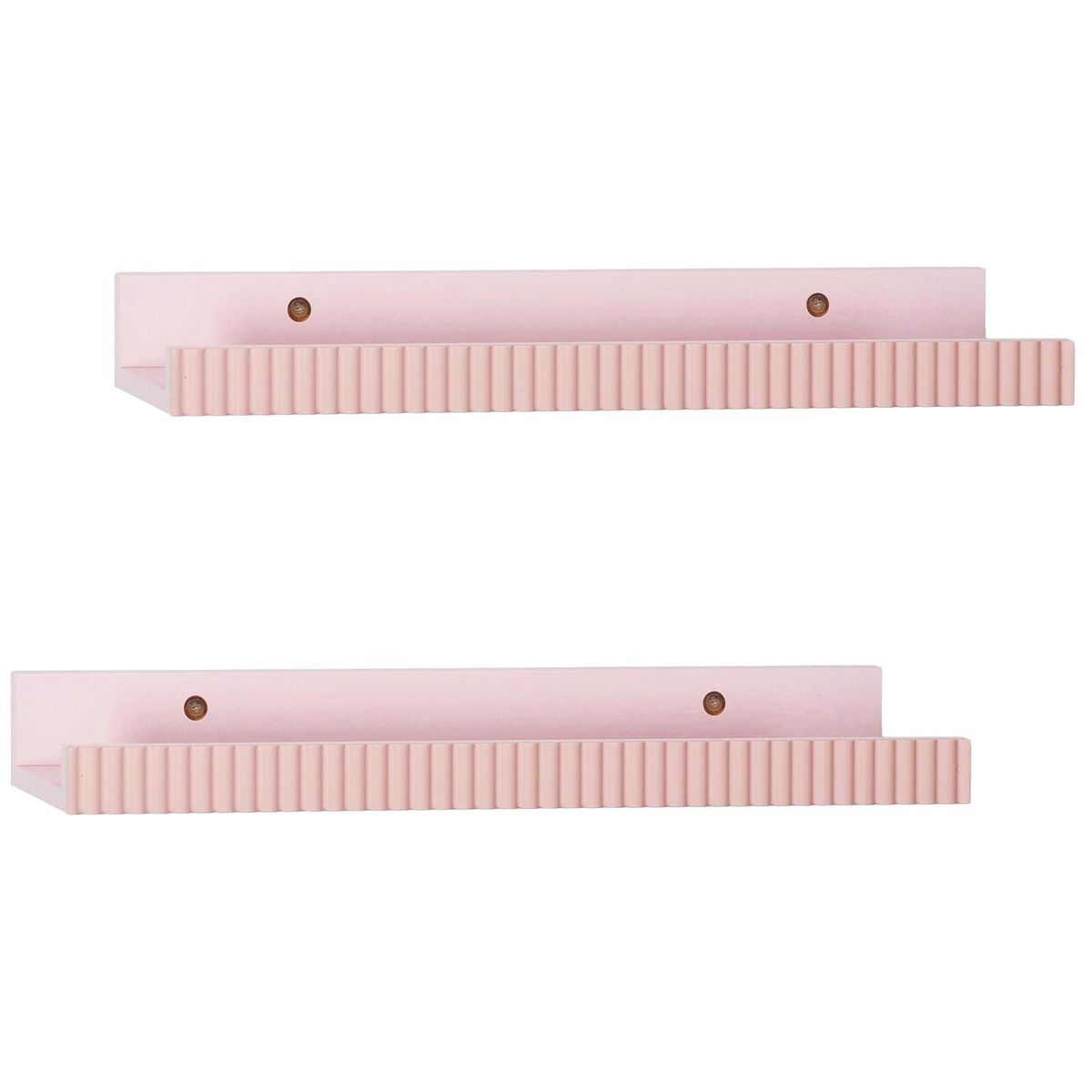 Conjunto com 2 Prateleiras 40x10cm Rosa Just Home Collection, marca Just Home Collection - Foto Principal