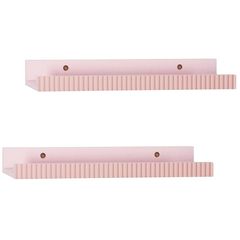 Conjunto com 2 Prateleiras 40x10cm Rosa Just Home Collection