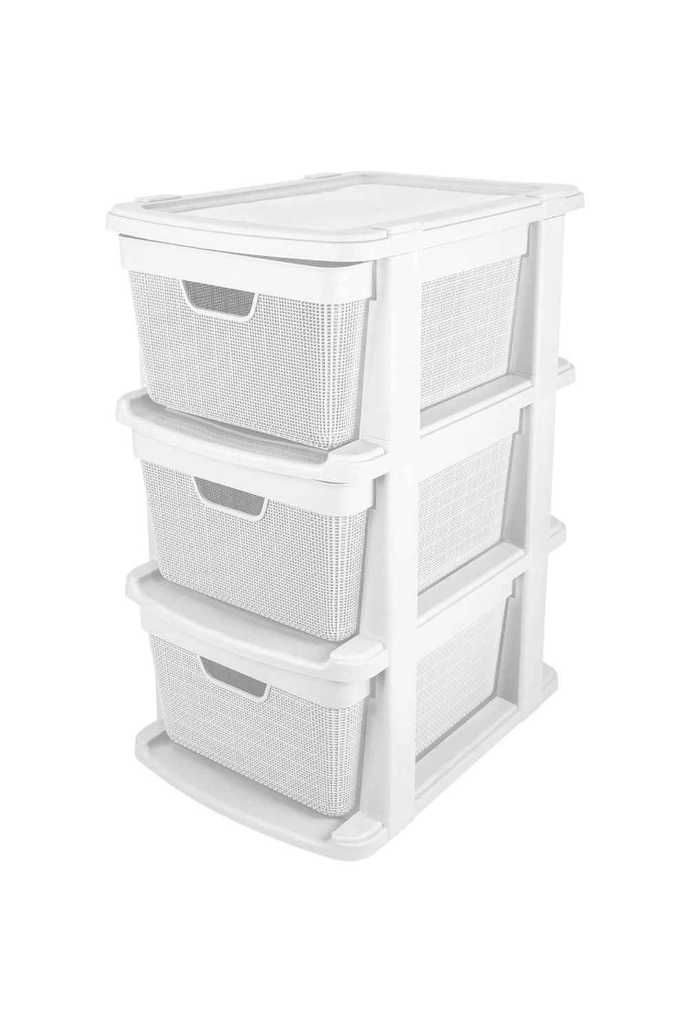 Gaveteiro de Chão Juta 3 Gavetas 15L Branco Jaguar | Sodimac