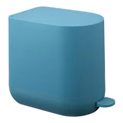 Lixeira 5 Litros Oval Turquesa Just Home Collection