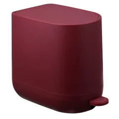 Lixeira 5 Litros Oval Vermelha Just Home Collection