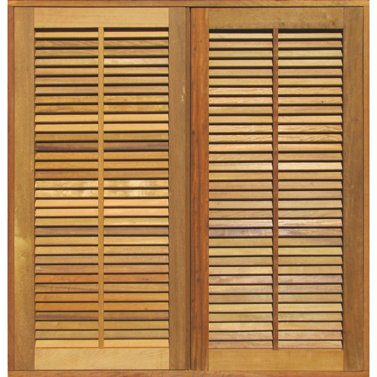 Veneziana de Abrir Reta Caixa 14 com Ferragem 100x120x14,3cm Padrão Imbuia Esquadrias Sidney, marca LG Sidney - Foto Principal