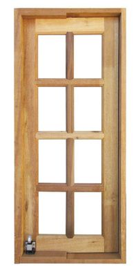 Janela de Correr Capela Pivotante Rt com Ferragem Padro Imbuia 100x45cm  
