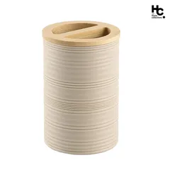Porta Escova de Dentes Eco Taupe Just Home Collection