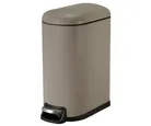 Lixeira com Fechamento Suave de 10 Litros Bege Just Home Collection