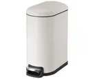 Lixeira de 10 Litros com Fechamento Suave Branca Just Home Collection