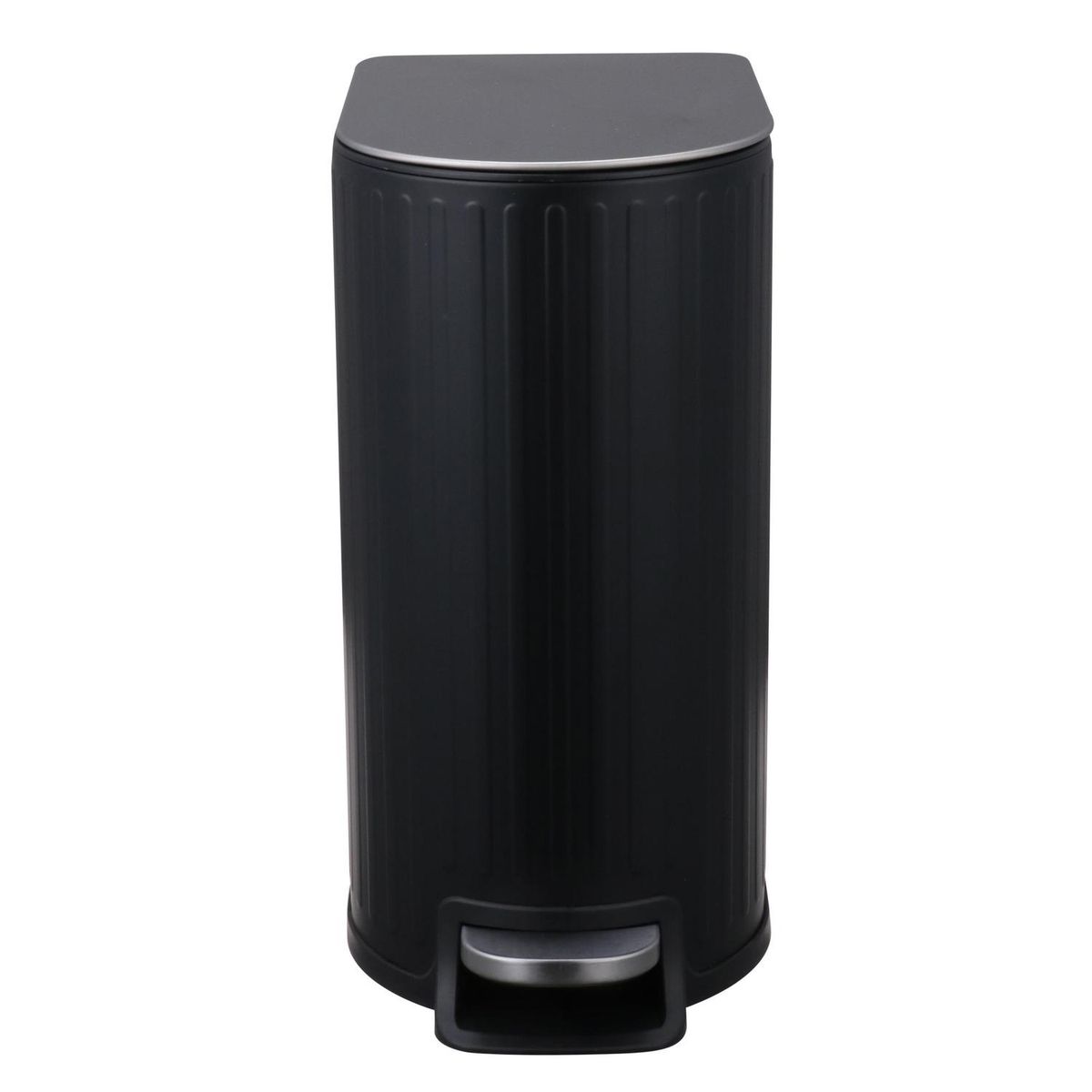 Lixeira com Relevo de 8 Litros Preta Just Home Collection, marca Just Home Collection - Foto 2