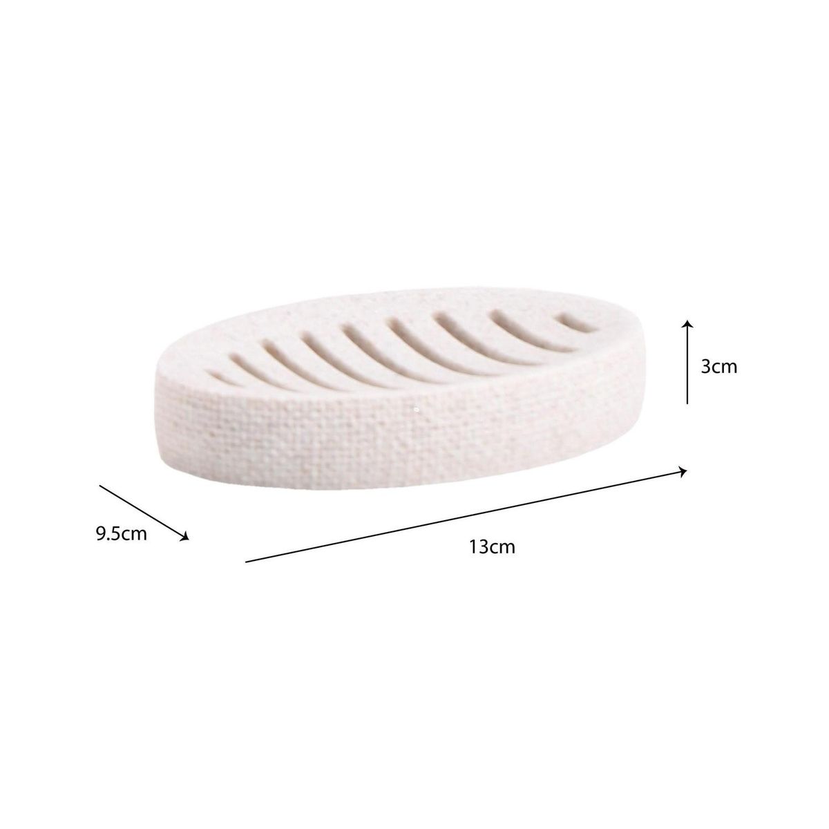 Saboneteira Poliresina Bege Just Home Collection, marca Just Home Collection - Foto 2