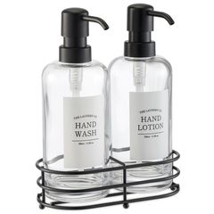 Conjunto com 2 Dispensadores de Vidro Just Home Collection