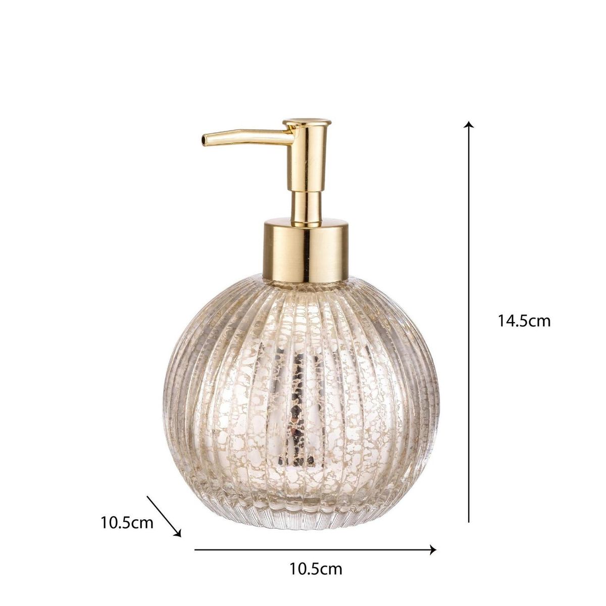 Dispensador de Vidro Dourado Just Home Collection, marca Just Home Collection - Foto 2