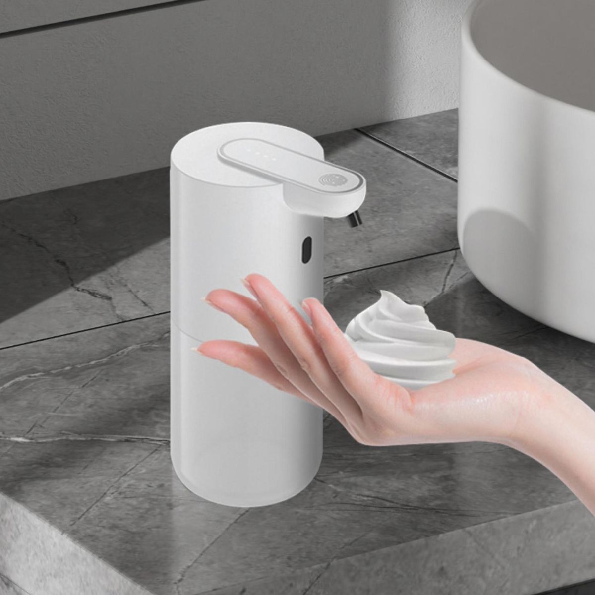 Dispensador Automático de Sabão Branco Just Home Collection, marca Just Home Collection - Foto 2
