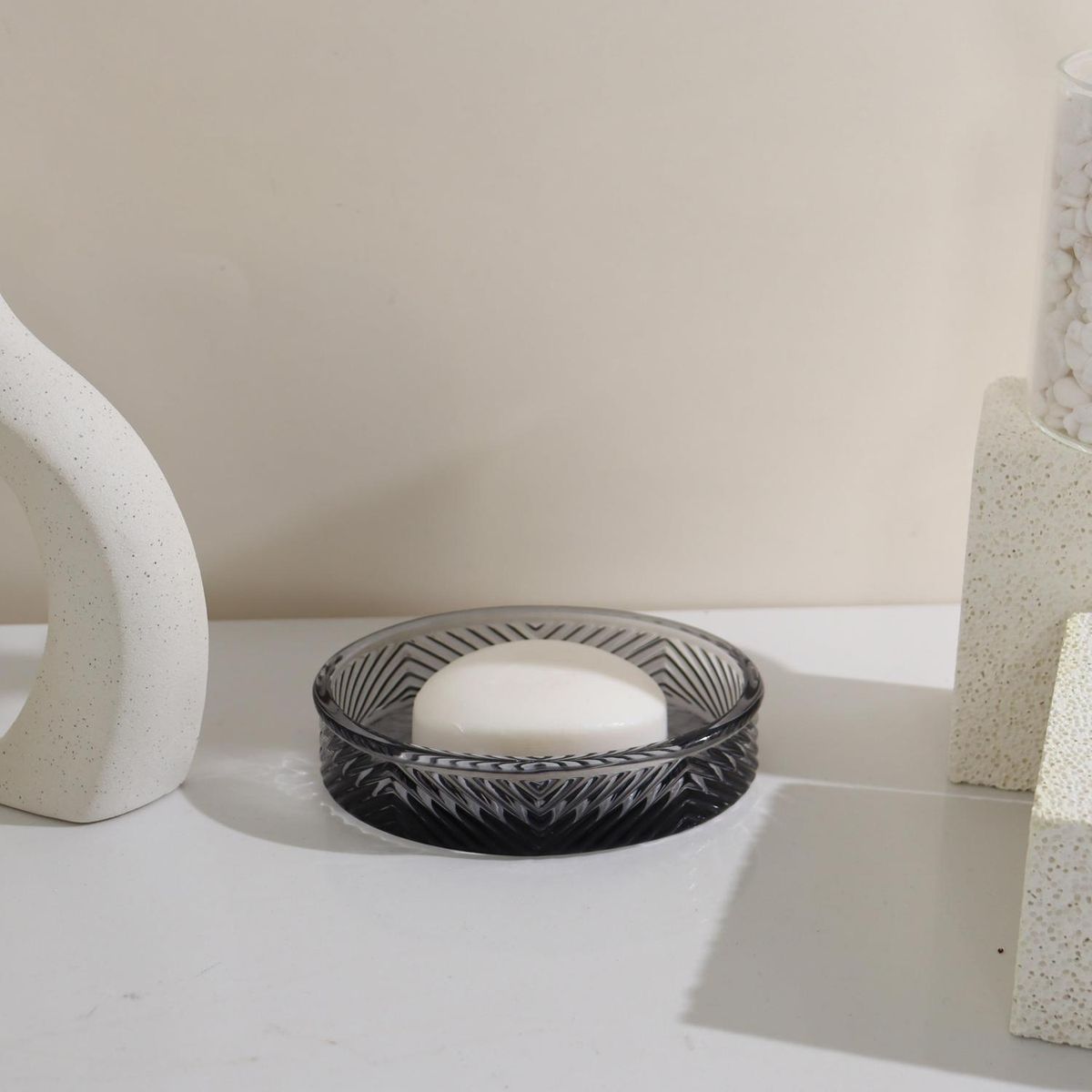 Saboneteira Vidro Trigo Just Home Collection, marca Just Home Collection - Foto 2