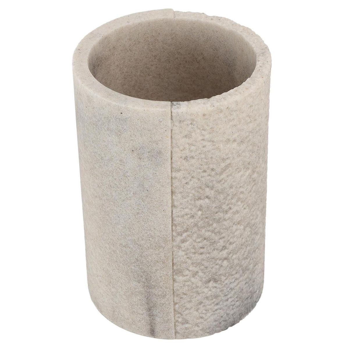 Porta Escova de Dentes Resina Bege Stone Just Home Collection, marca Just Home Collection - Foto Principal
