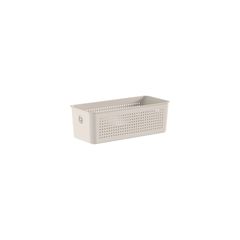 Cesto Flow 27x12x9cm Bege Fechado Ou