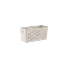 Cesto Flow 27x12x13cm Bege Fechado Ou