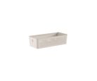 Cesto Flow 34x15x9cm Bege Fechado Ou
