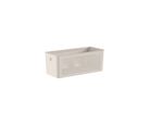 Cesto Flow 34x15x13cm Bege Fechado Ou