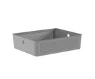 Cesto Flow 34x27x9cm Chumbo Fechado Ou