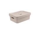 Caixa Organizadora Plástico Bege 13x27,5x36,5cm 10,5l Ou