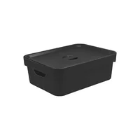 Caixa Organizadora Plástico Preto 13x27,5x36,5cm 10,5l Ou
