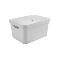 Caixa Organizadora Plástico Branco 24,5x36x46cm 32l Nordi Ou