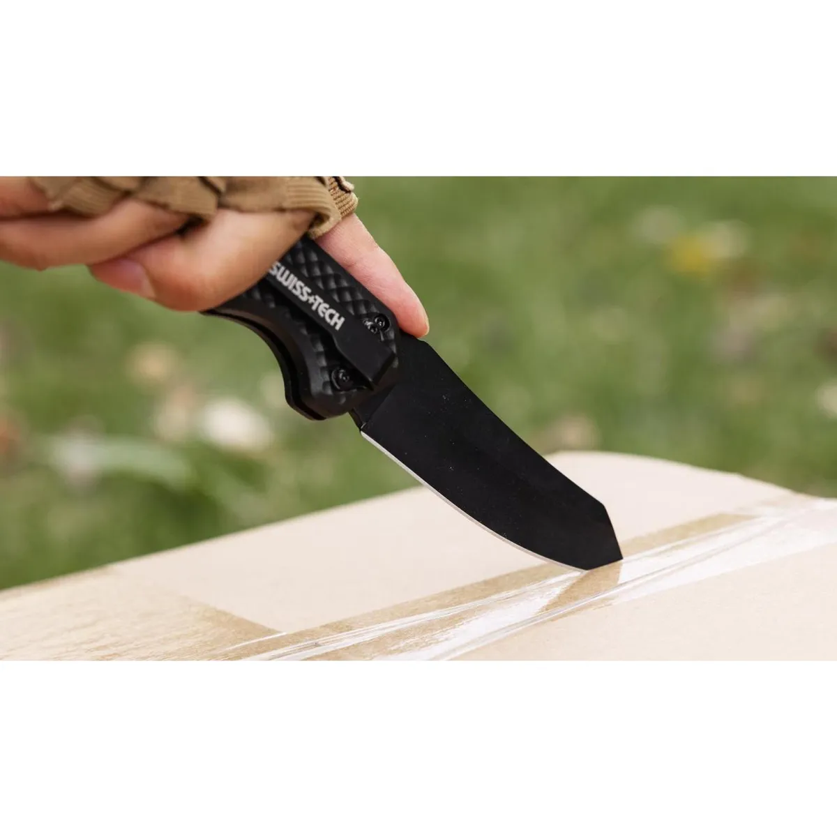 Canivete Dobravel 3,5" Preto Swiss+tech, marca Swiss+tech - Foto 2
