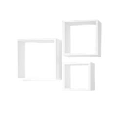 Kit com 3 Nichos Decorativos Branco Multivisão