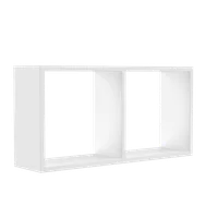 Nicho Decorativo com 1 Divisoria Branco Multivisão