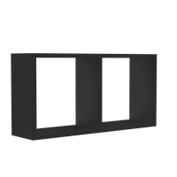 Nicho Decorativo com 1 Divisoria Preto Multivisão