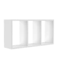 Nicho Decorativo com 2 Divisorias Branco Multivisão