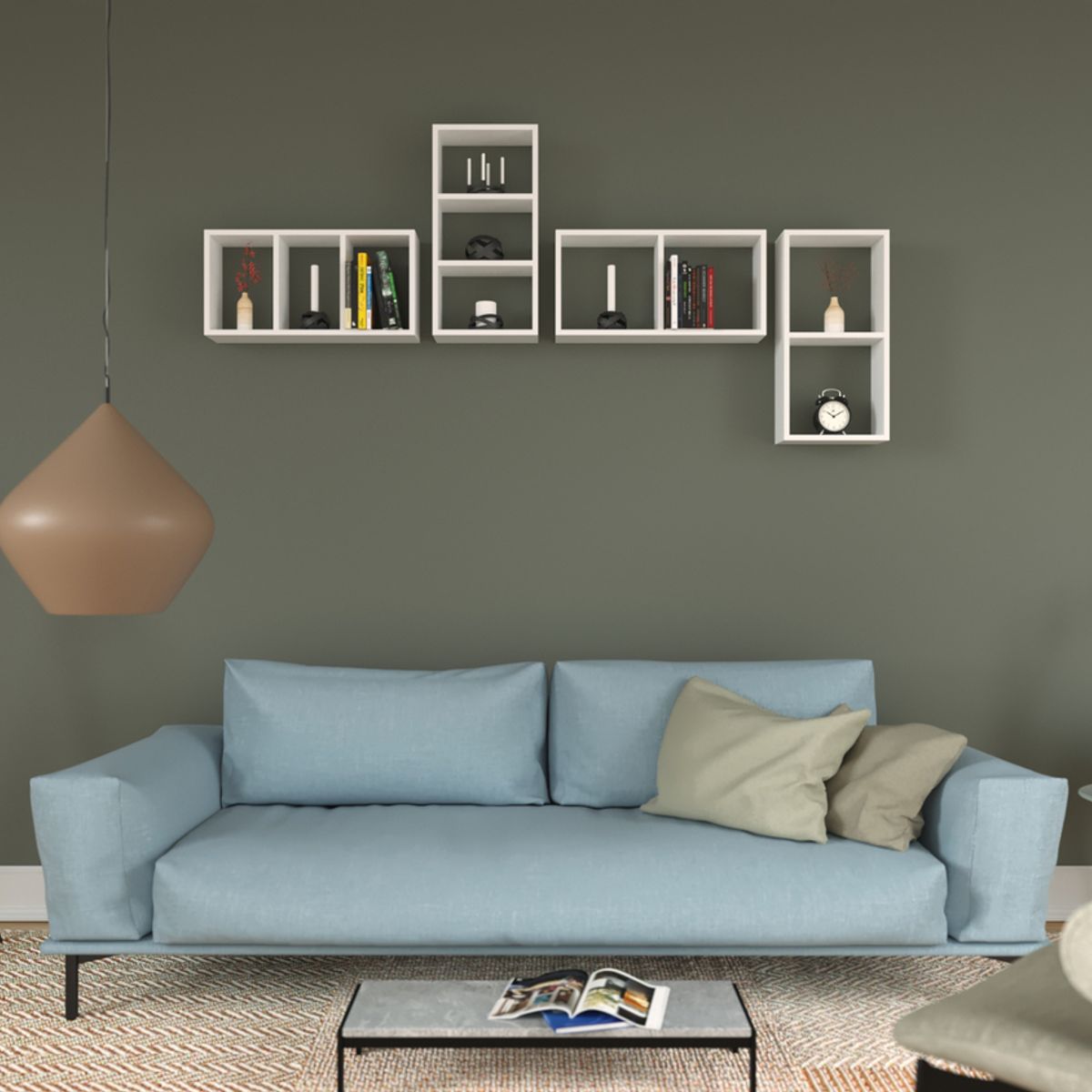 Nicho Decorativo com 2 Divisorias Branco Multivisão, marca Multivisão - Foto 2