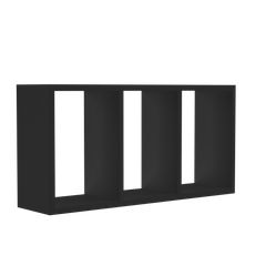 Nicho Decorativo com 2 Divisorias Preto Multivisão
