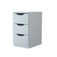 Gaveteiro de Chão 55x30x40cm Madeira Branca Multivisão