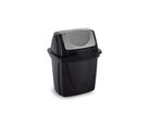 Lixeira para Pia Basculante Preta 4,9l Plasutil